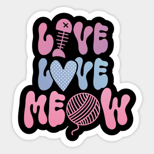 Love Meow Sticker